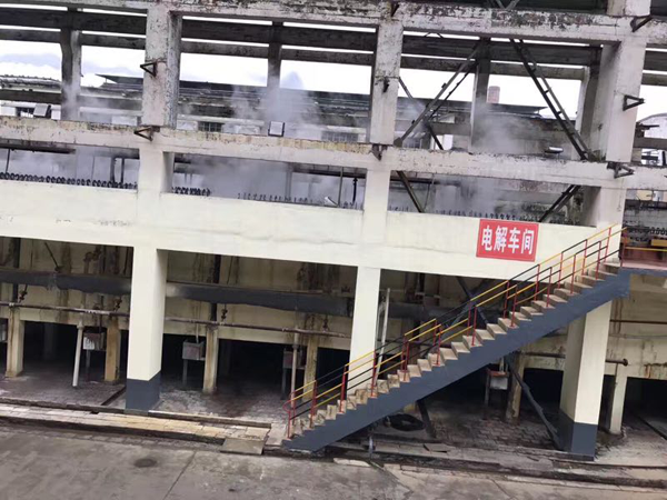 貴州銅仁紅星發(fā)展的電解錳車(chē)間